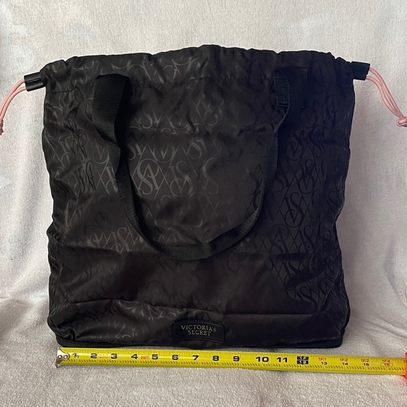 Victoria's Secret Handbags - Victoria's Secret Black Collapsable Tote
